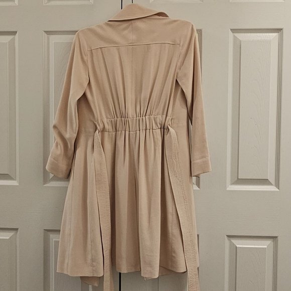 Club Monaco Elila Soft Trench XS Pale Pink - Picture 6 of 6